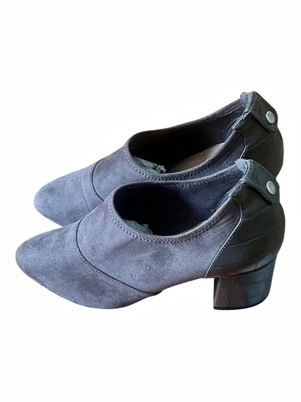 Bella Vita Wilma Ankle Bootie Gray Heels size 7